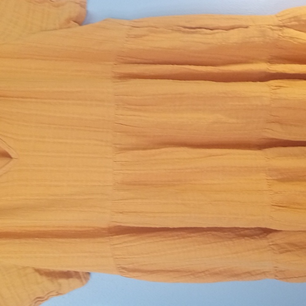 Knox Rose Women's Orange V-Neck Midi Dress Size XL - Picture 4 of 9
